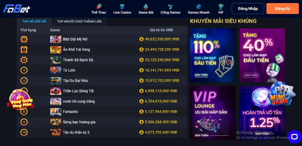 Đa dạng các loại hình trò chơi trên JB88 APK